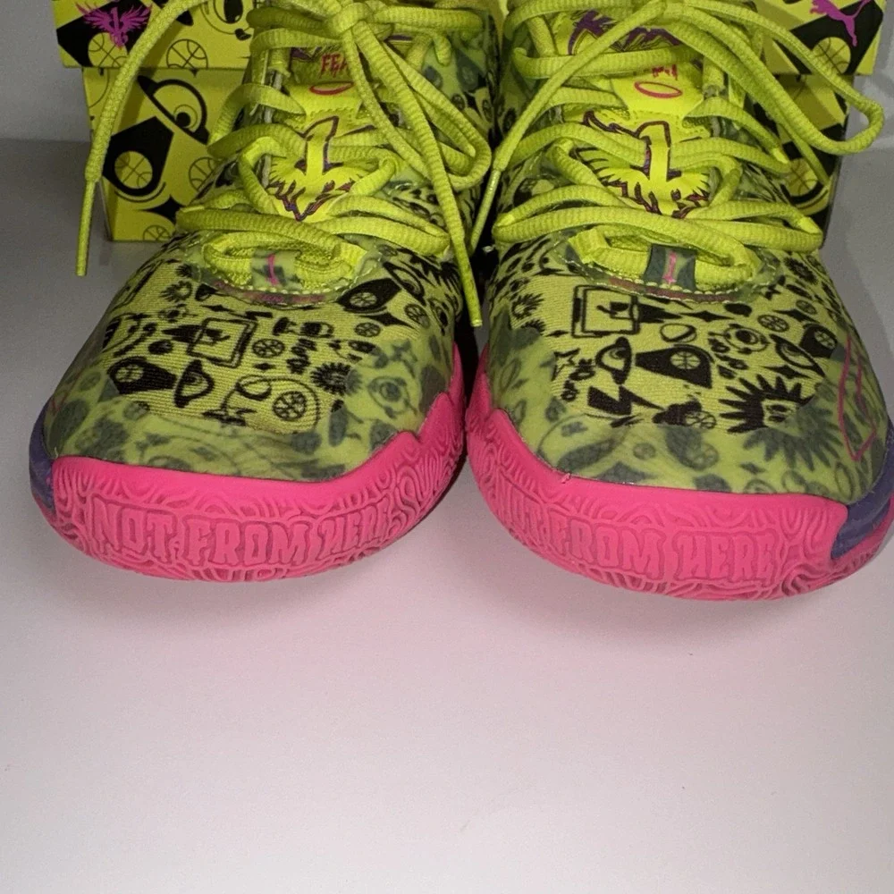 PUMA LaMello Ball Mb.03 Not From Here Basketball Youth Girls Sneakers Shoes 5.5